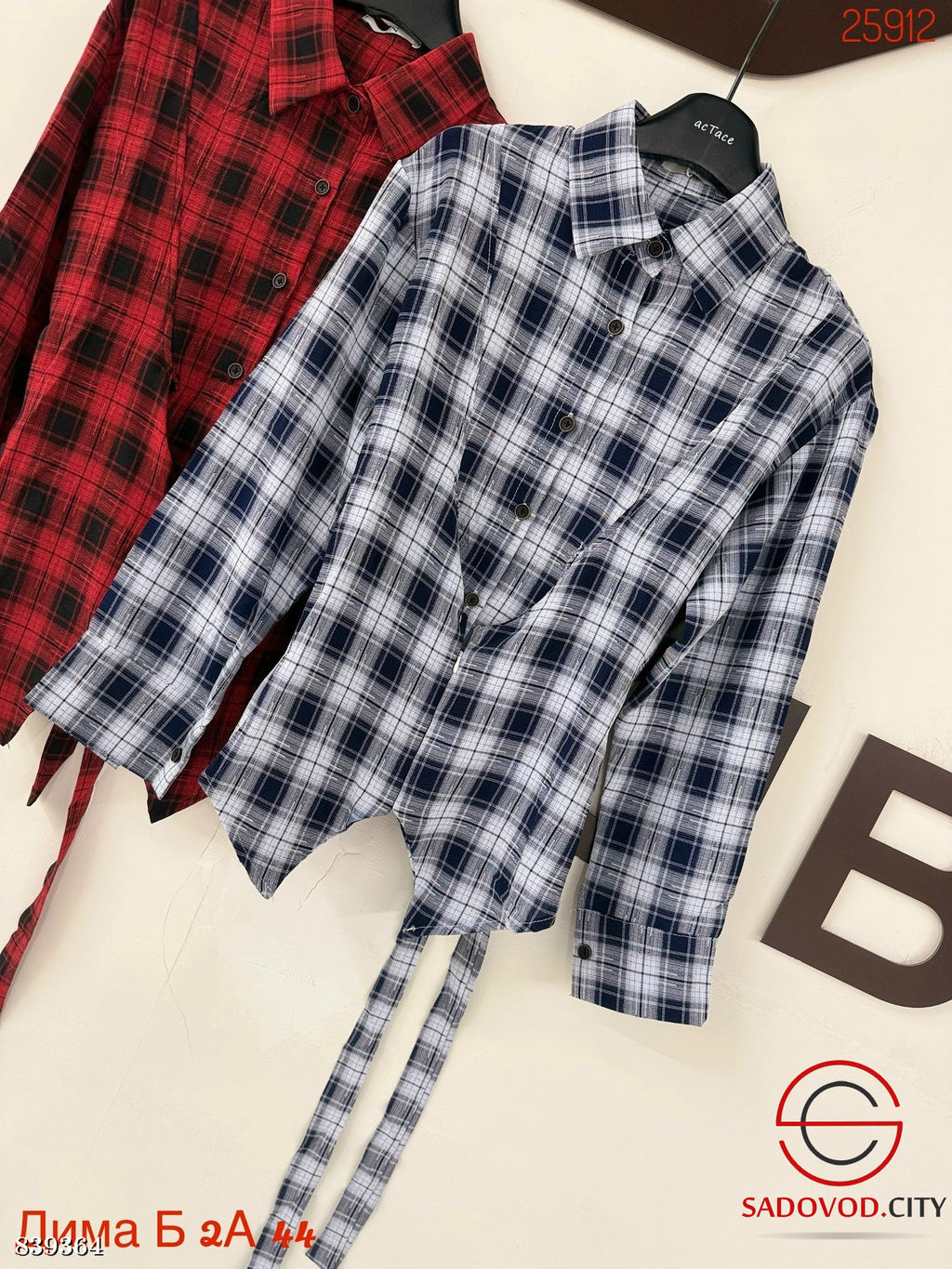 Рубашки женская в клетку - Bruno фото 3