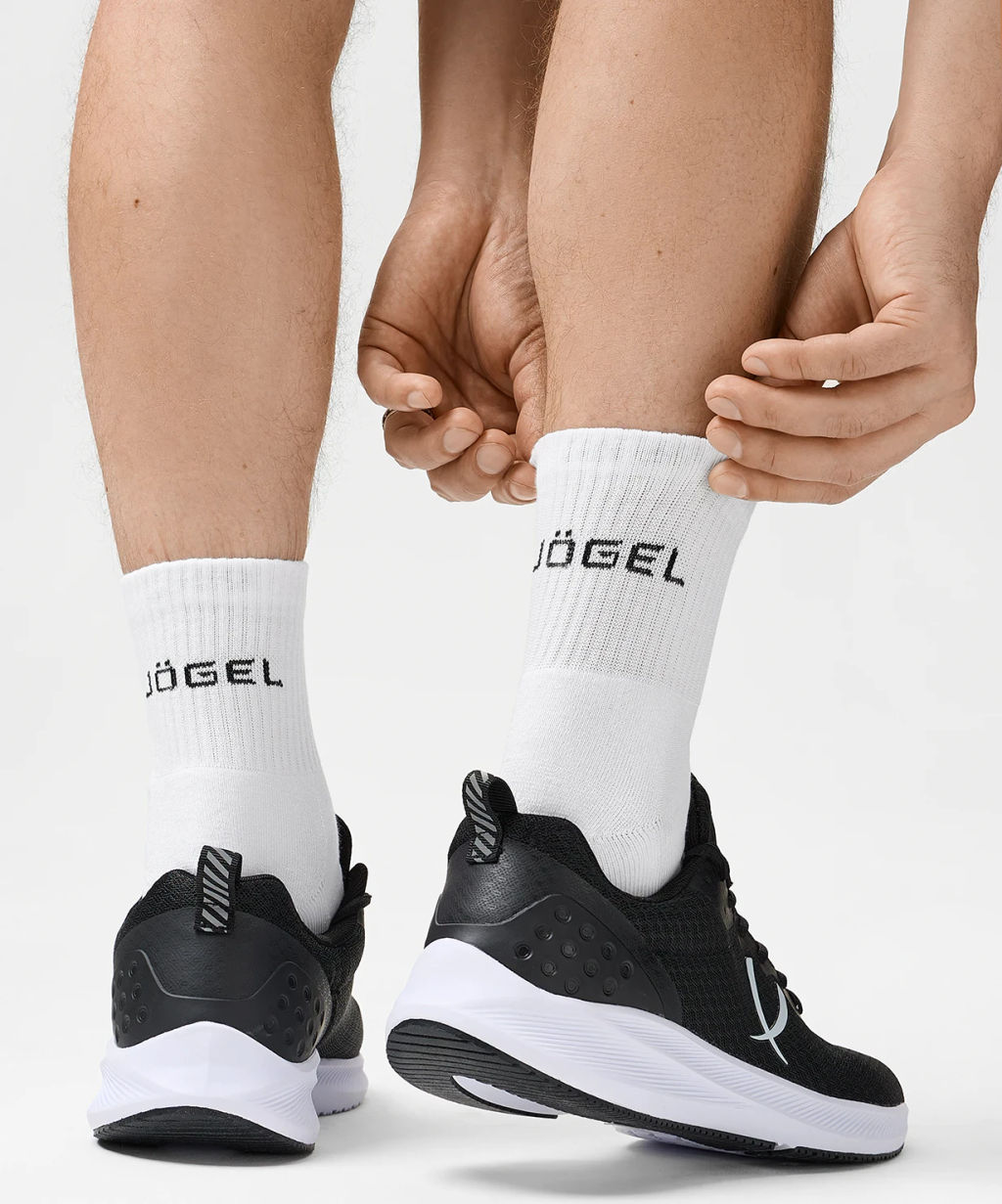 Носки средние JOGEL ESSENTIAL Mid Cushioned Socks, белый  фото 11