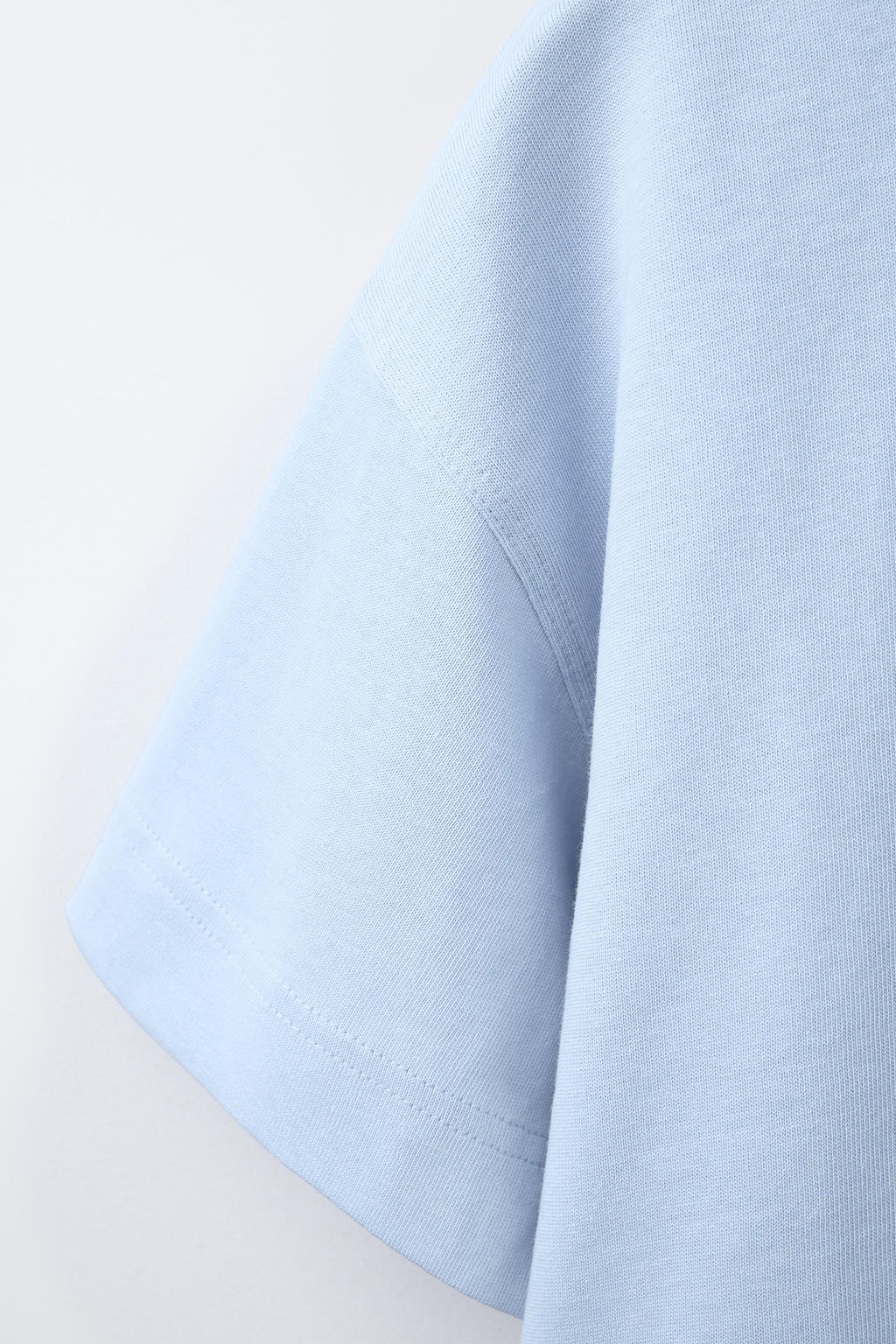 CAMISETA BOXY HEAVY WEIGHT / Azul claro - Zara фото 4