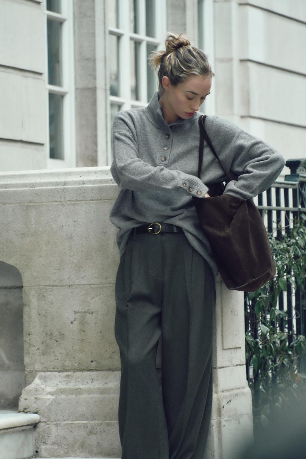 KNIT HIGH NECK SWEATER - Zara фото 12