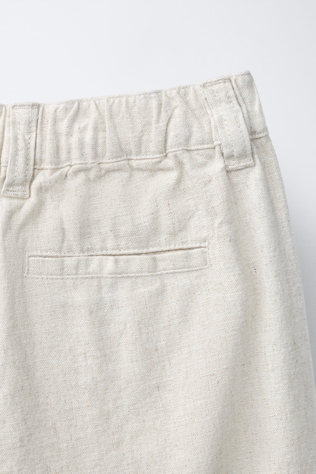PANTAL?N RECTO ALGOD?N LINO / Beige claro - Zara фото 4