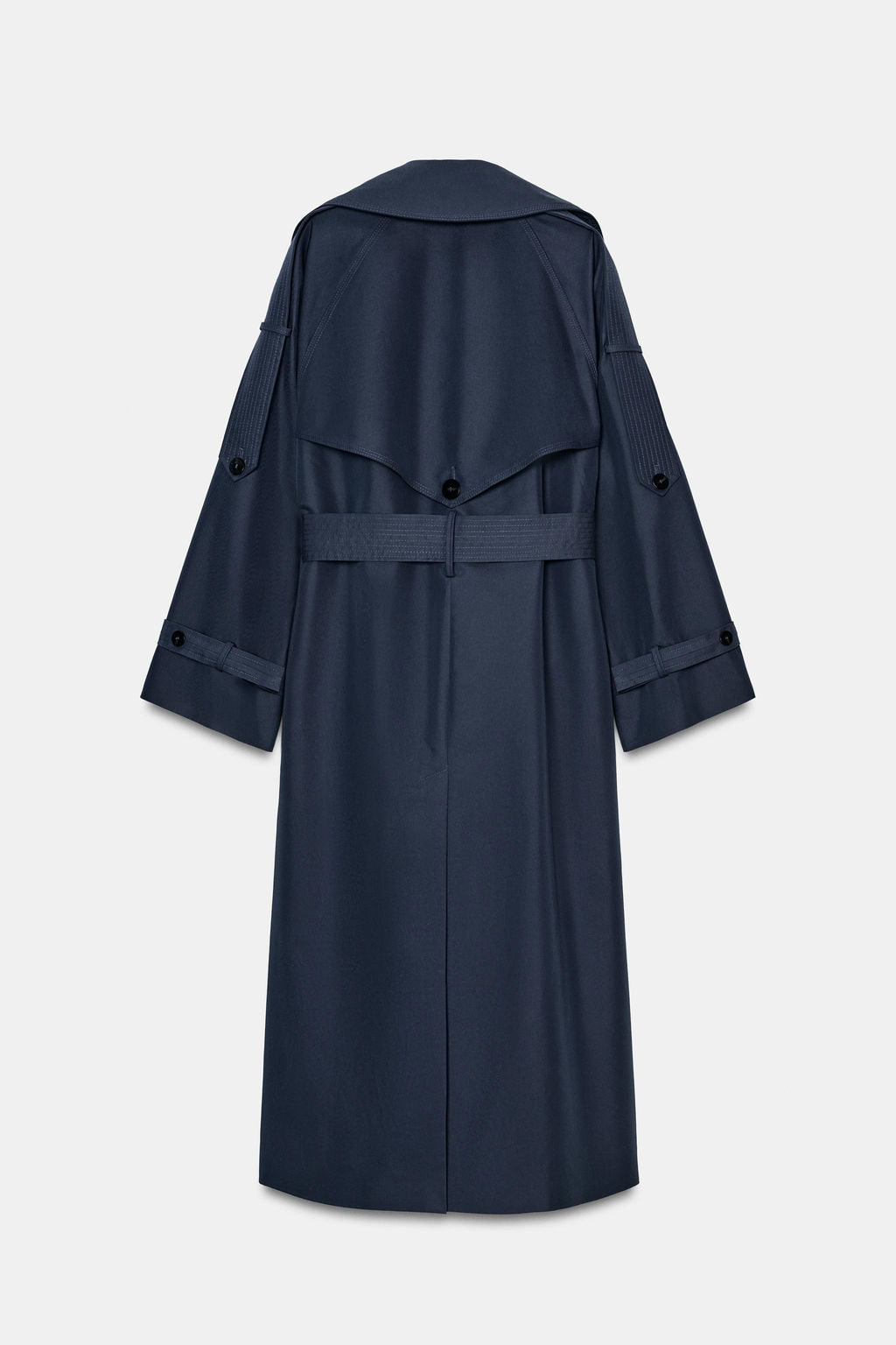 TRENCH OVERSIZE CINTUR?N ZW COLLECTION / Azul - Zara фото 8