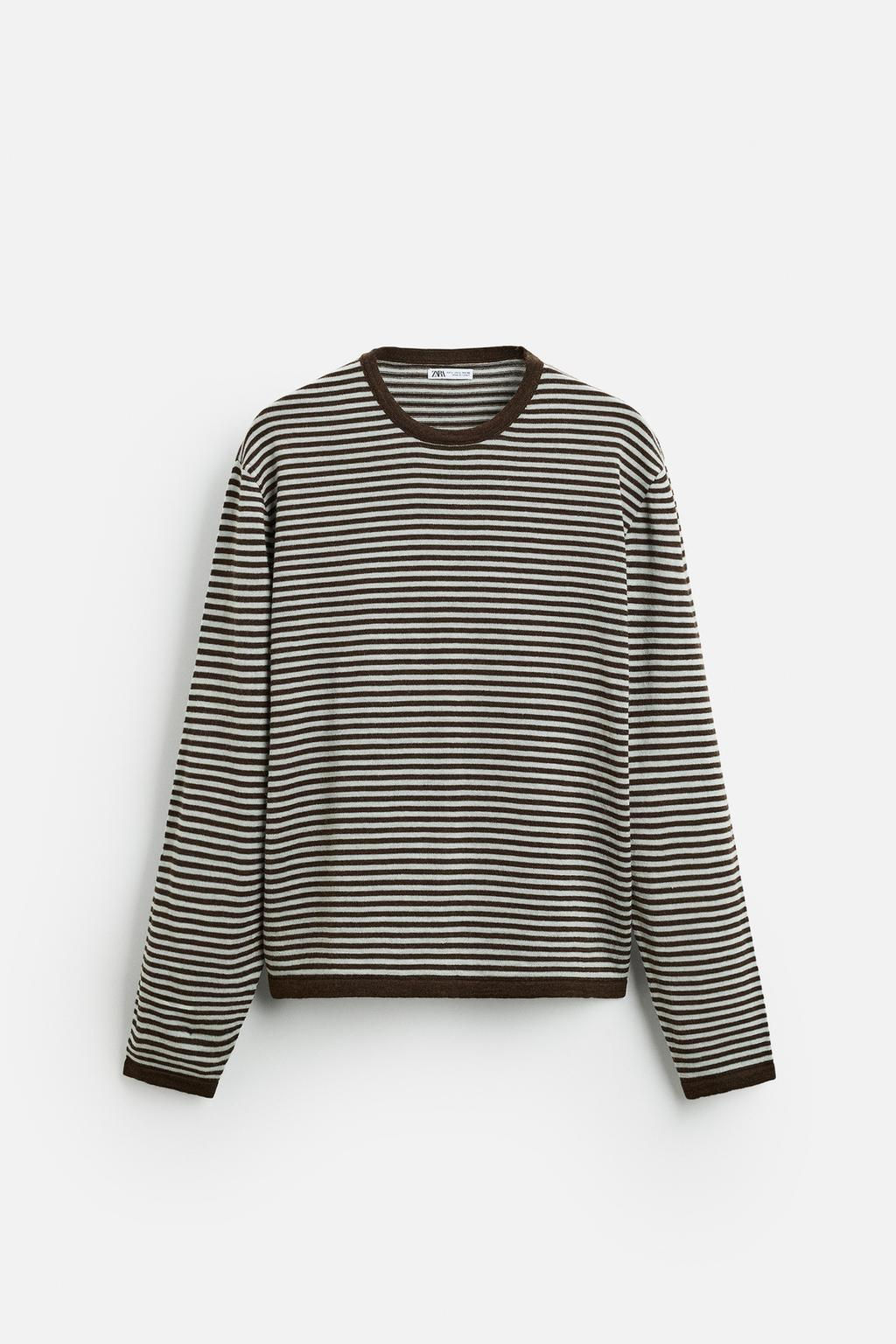 STRIPED JACQUARD SWEATER - Zara фото 6