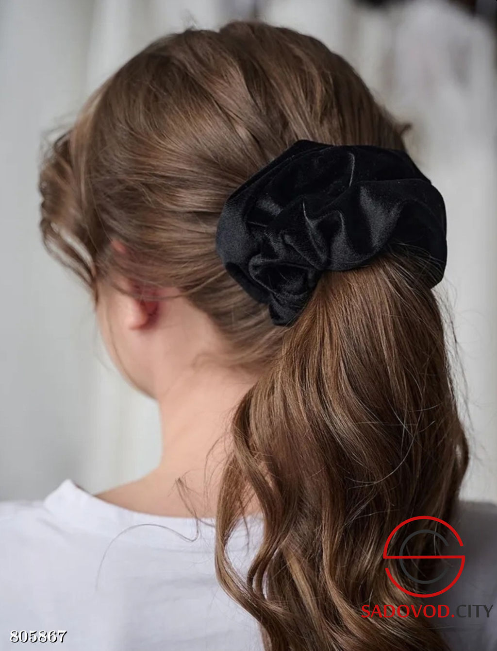 Бархатная резинка для волос - Bruno фото 4