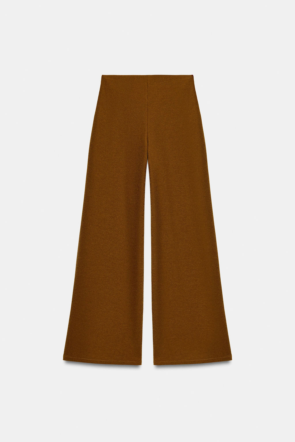 TEXTURED WIDE-LEG TROUSERS