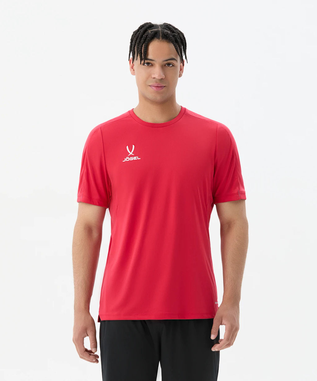 Футболка тренировочная JOGEL PREMIER PerFormDRY Training Poly Tee, красный  фото 6