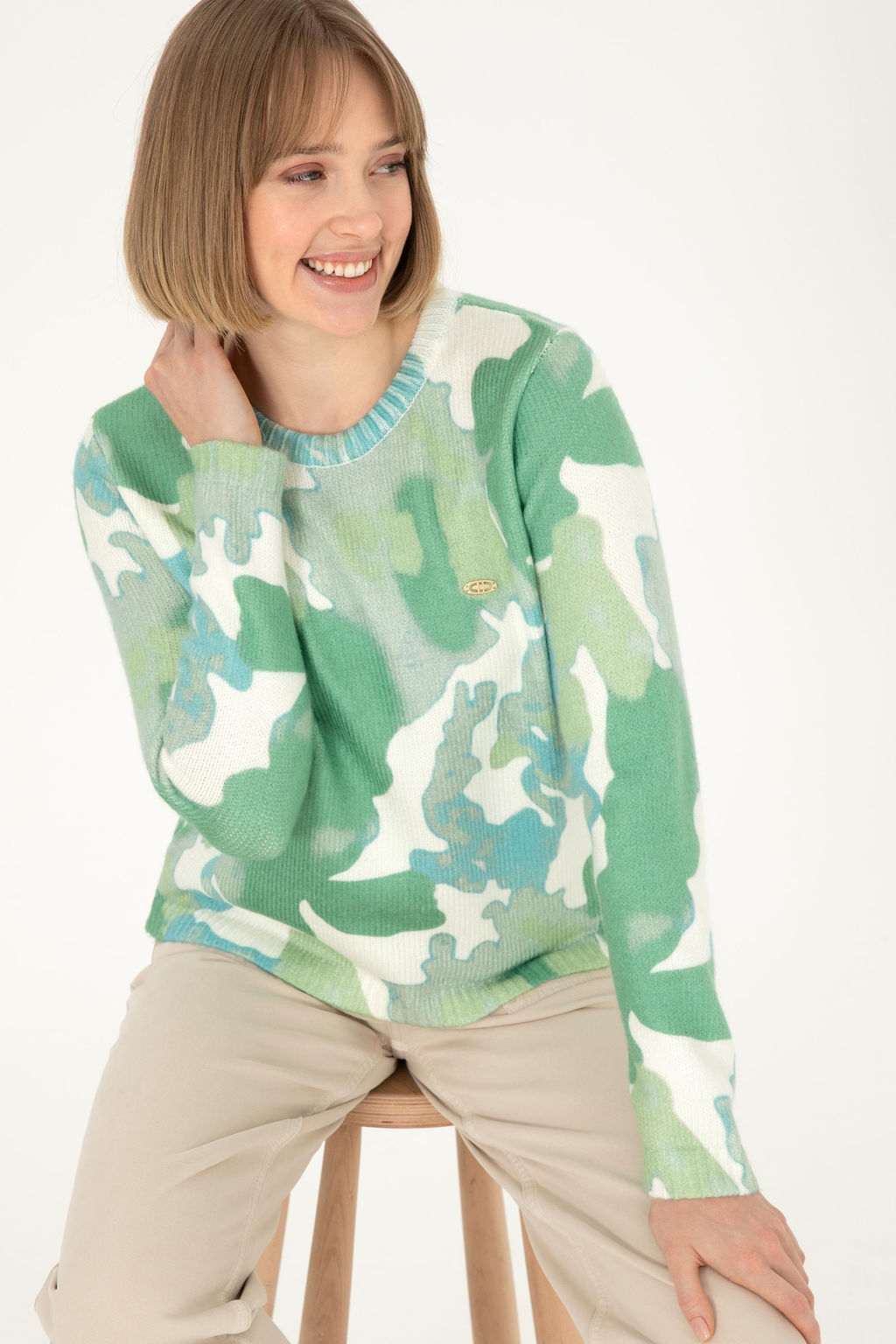 Женский мятный свитер Неожиданная скидка в корзине - U.s. polo assn фото 3