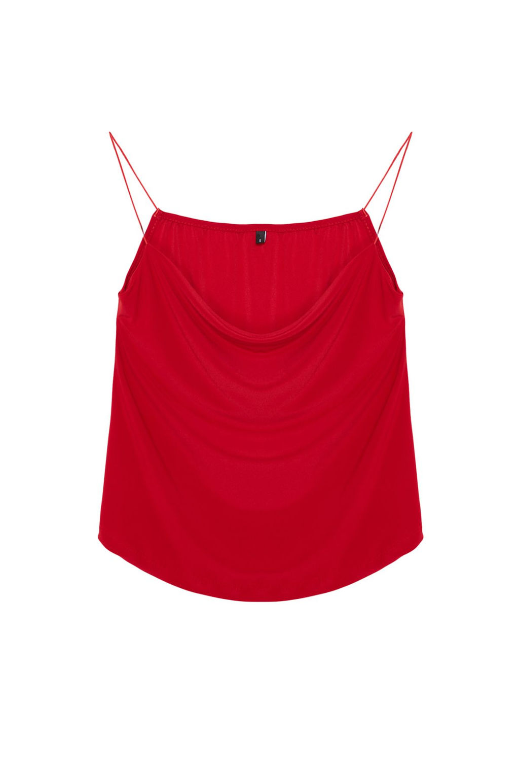 K?rm?z? Spagetti Ask?l? Degaje Yaka Esnek Orme Bluz TWOSS24BZ00640 - Trendyolmilla фото 7