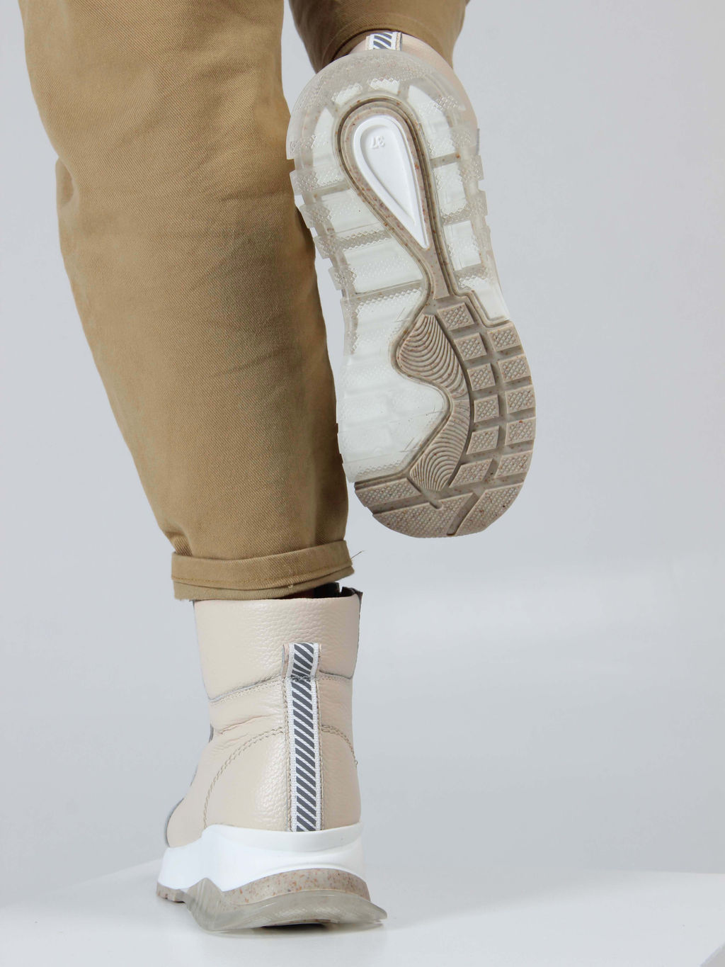 Ботинки 311.AVATARbe. Бежевый макс/Шерсть