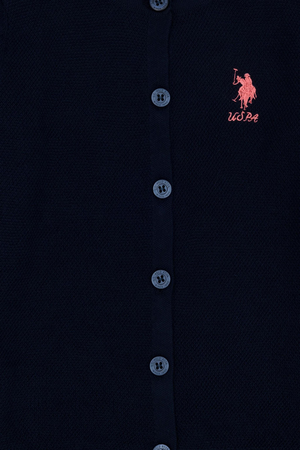 U. S. Polo Assn / Темно-синий трикотажный кардиган для девочки - U.s. polo assn фото 3