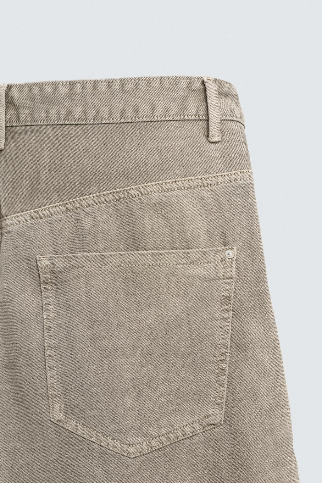 PANTAL?N RELAXED FIT CIERRE CRUZADO / Gris claro - Zara фото 10