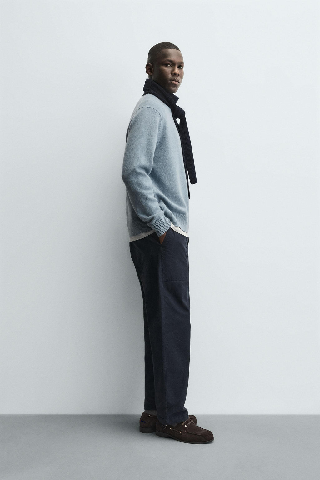 REGULAR FIT WOOL BLEND JUMPER - Zara фото 4