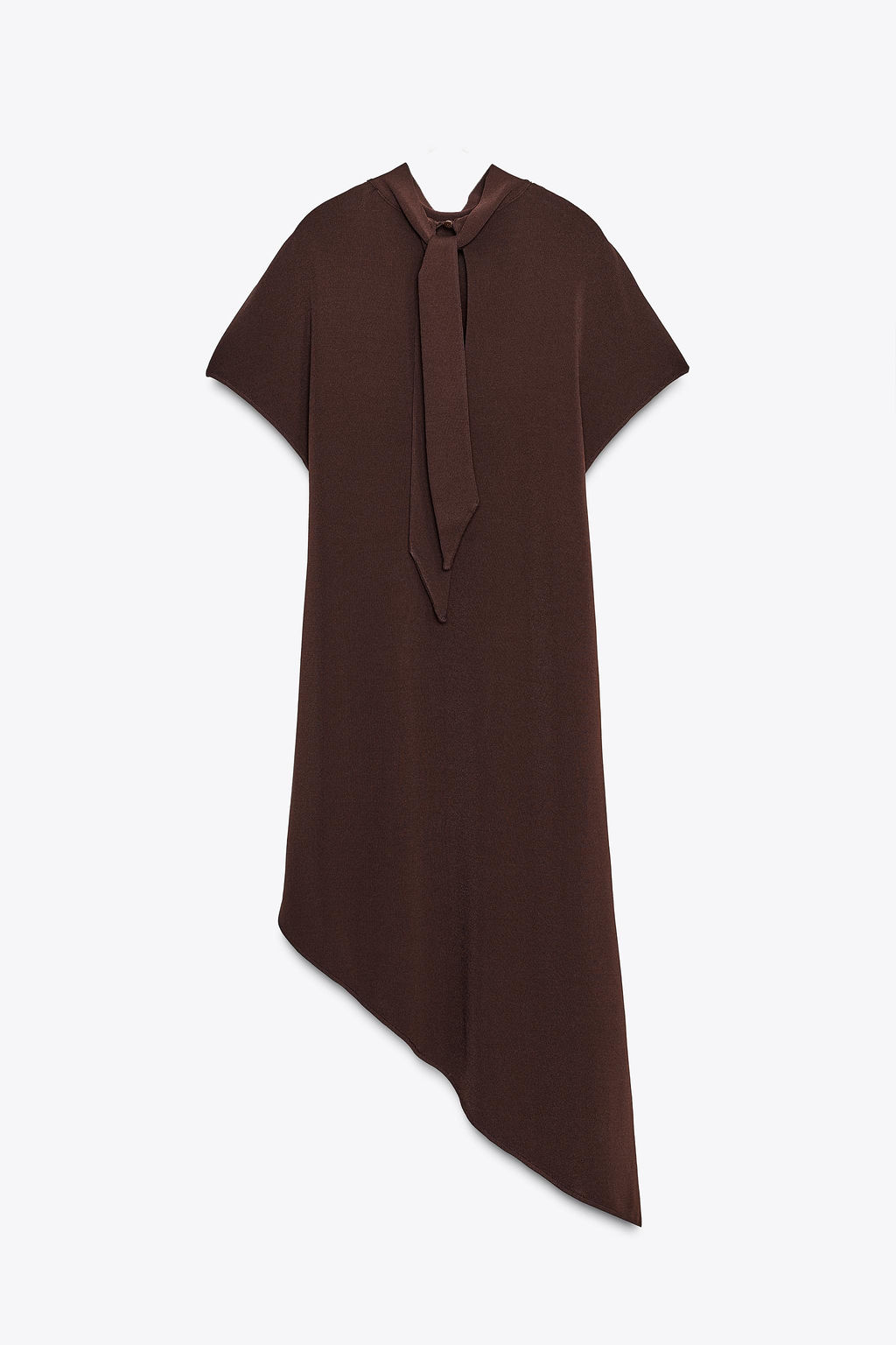 MIDI TUNIC DRESS WITH BOW - Zara фото 12