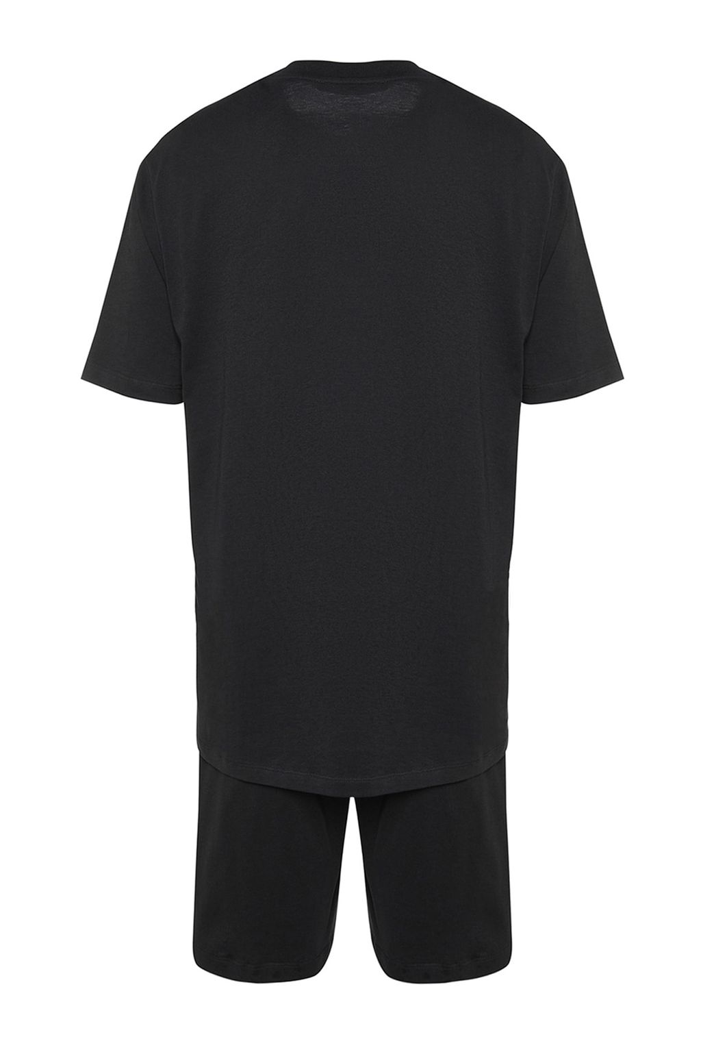 TRENDYOL MAN Siyah Regular Fit Bisiklet Yaka Bask?l? Sortlu Pijama Tak?m? TMNSS23PT00017 - Trendyolmilla фото 11
