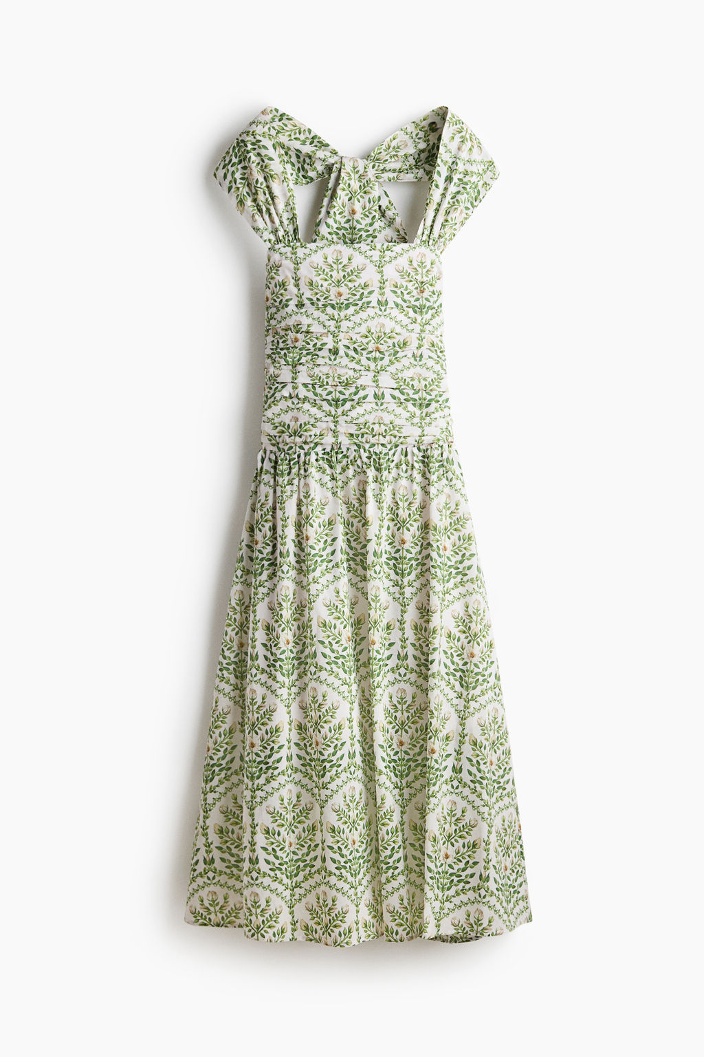 Vestido halter de popelina