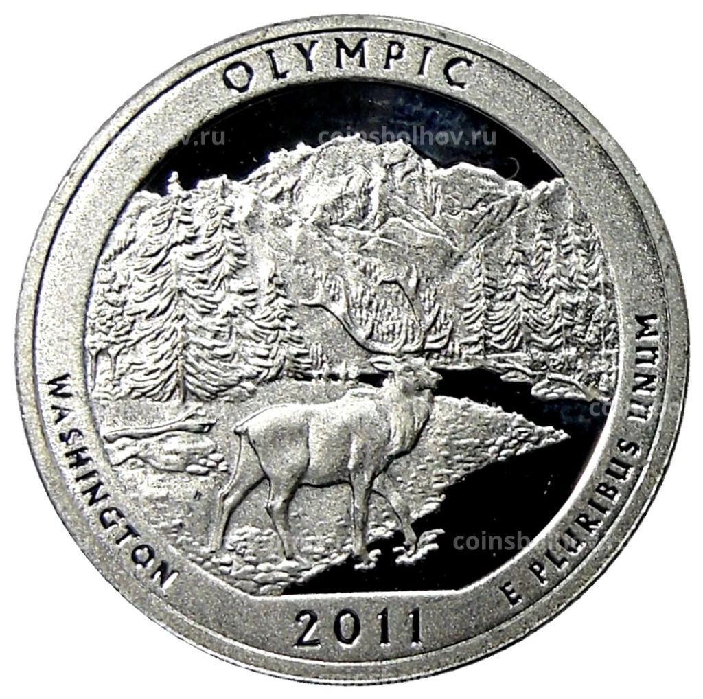 1/4 доллара (25 центов) 2011 года S США Национальные парки №8  Олимпик