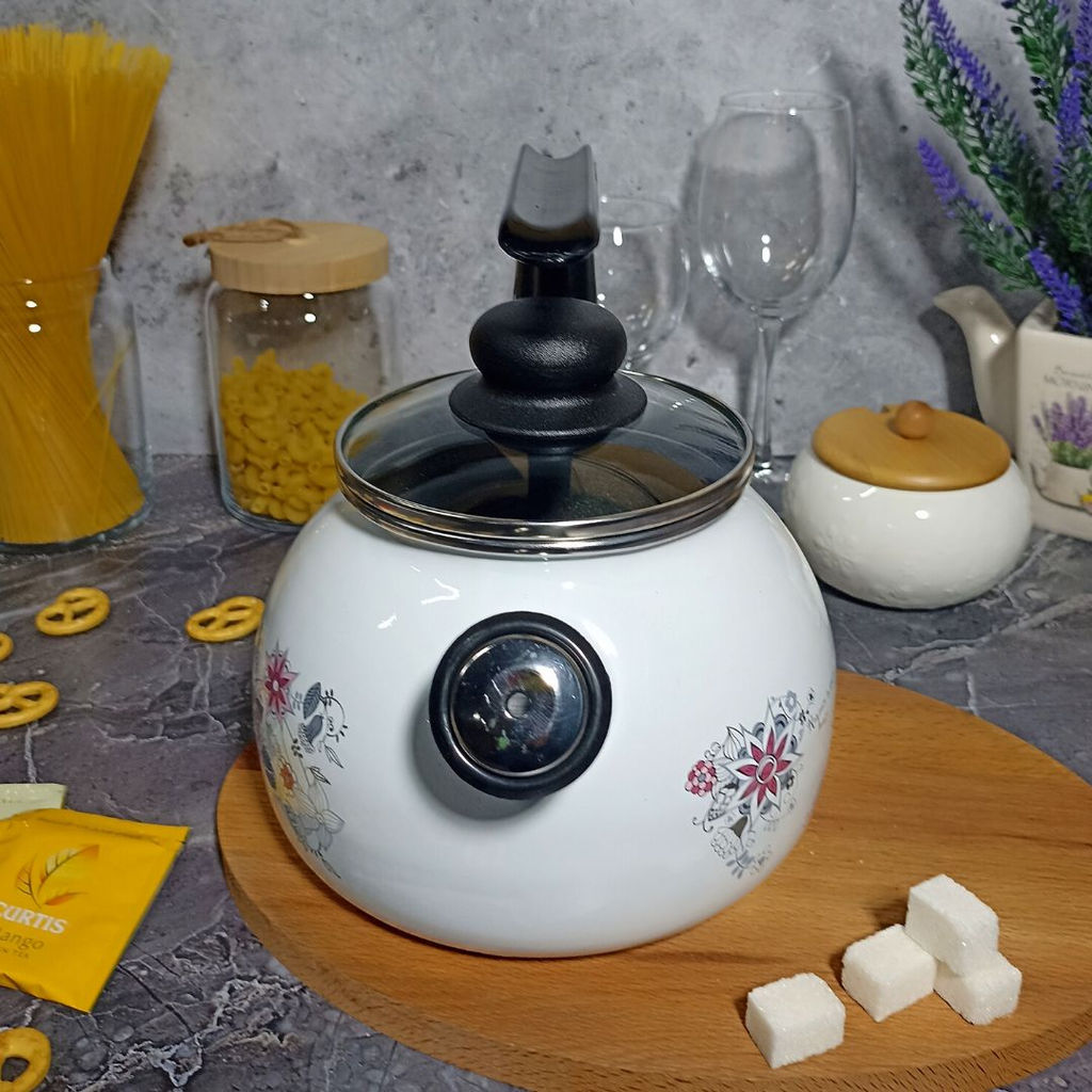 Чайник для плиты 2,0л 4с210я Весенний романс белоснежная