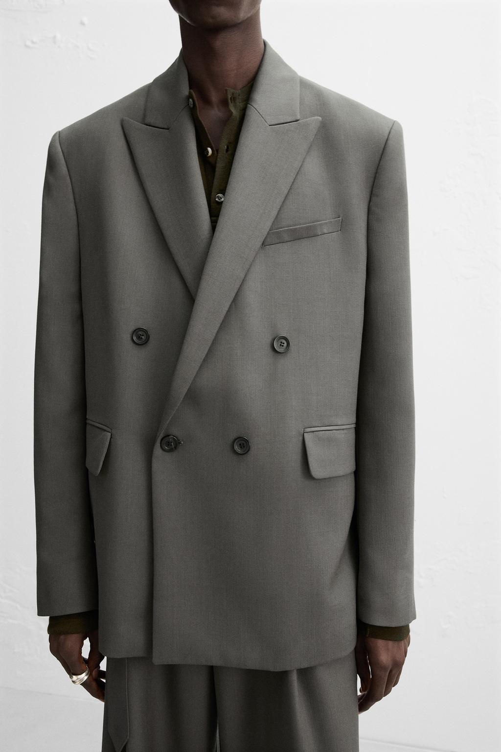 DOUBLE-BREASTED SUIT BLAZER X NANUSHKA - Zara фото 14