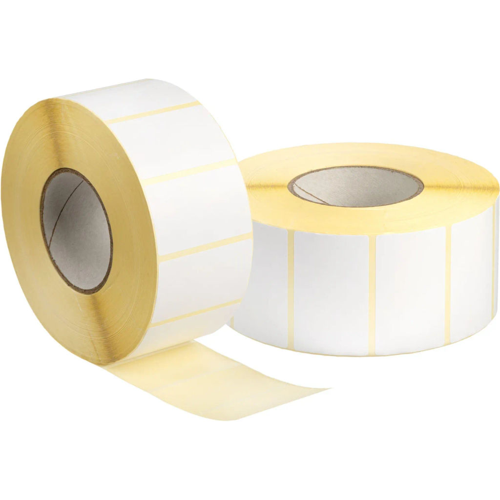 Термотрансферные этикетки ПГЛ 43x25, 3000 шт/рул вт.76 в 1 ручей