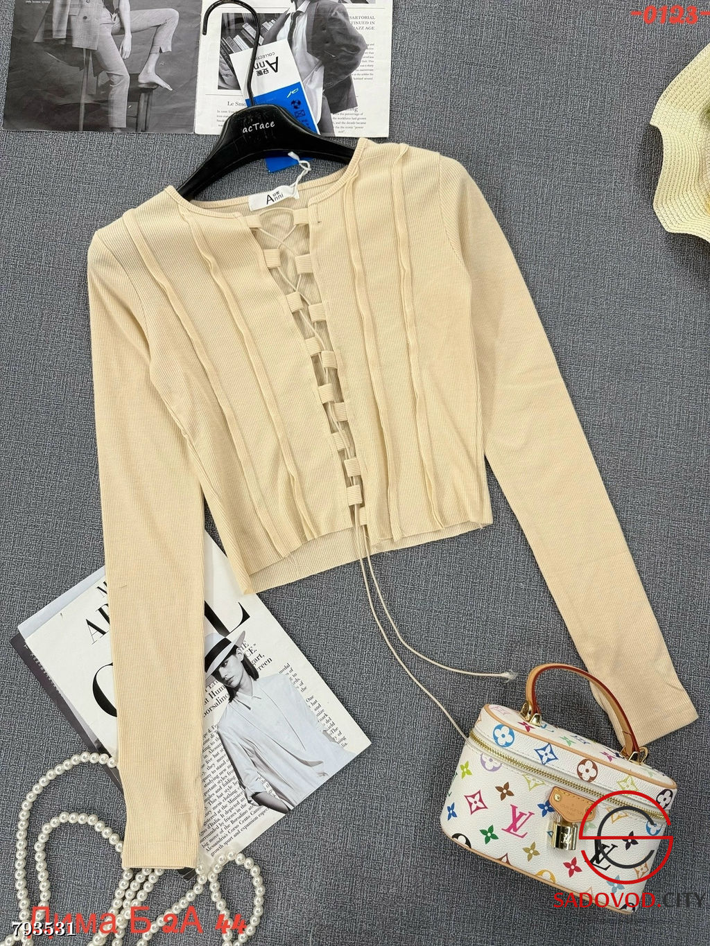 кофта на завязках укороченная - Bruno фото 7