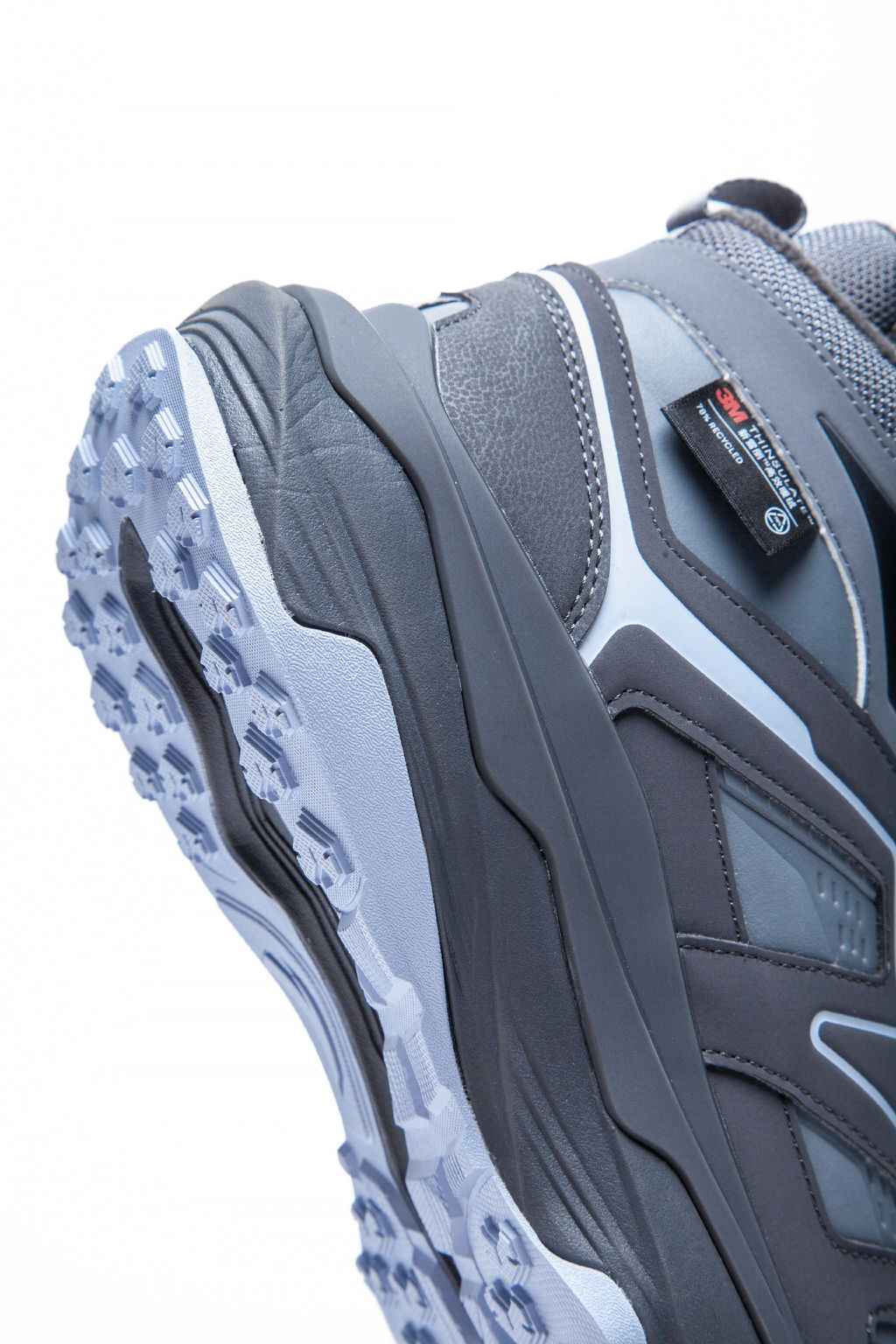 Кроссовки повседневные утепленные Серый/Серый/Синий