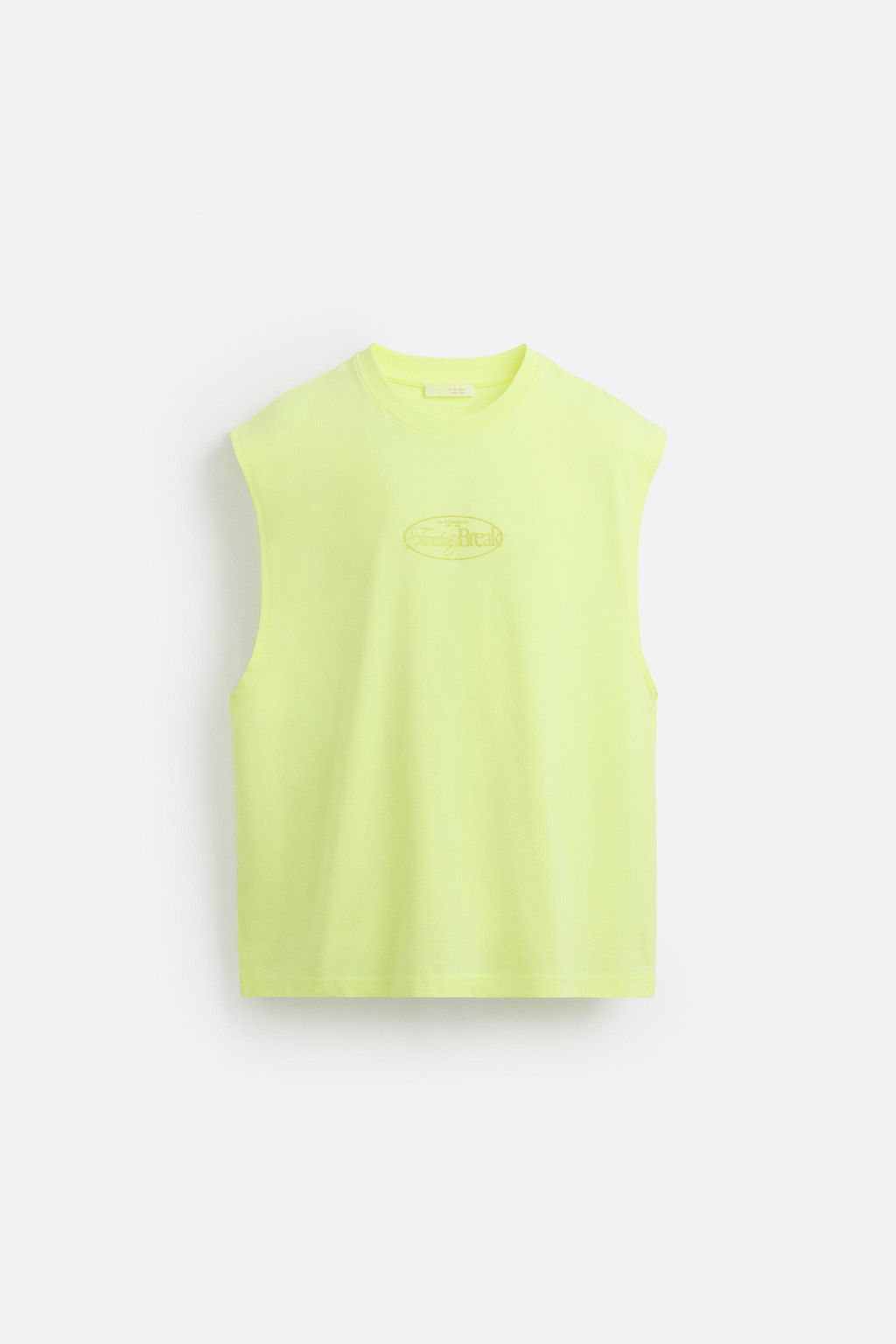 TANK TOP WITH RAISED PRINT - Zara фото 7