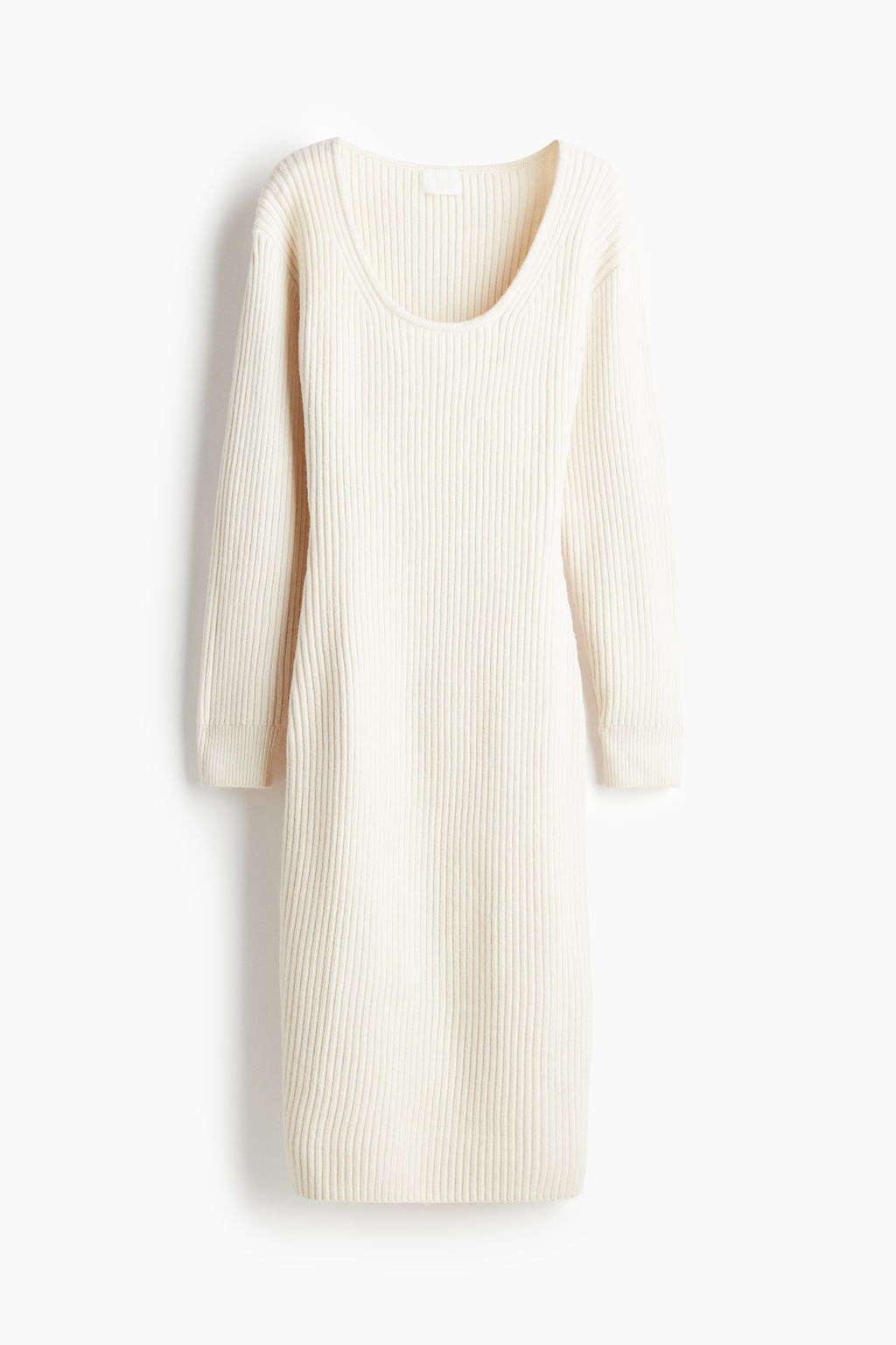 Vestido en punto de canale con escote en U - H&m фото 8