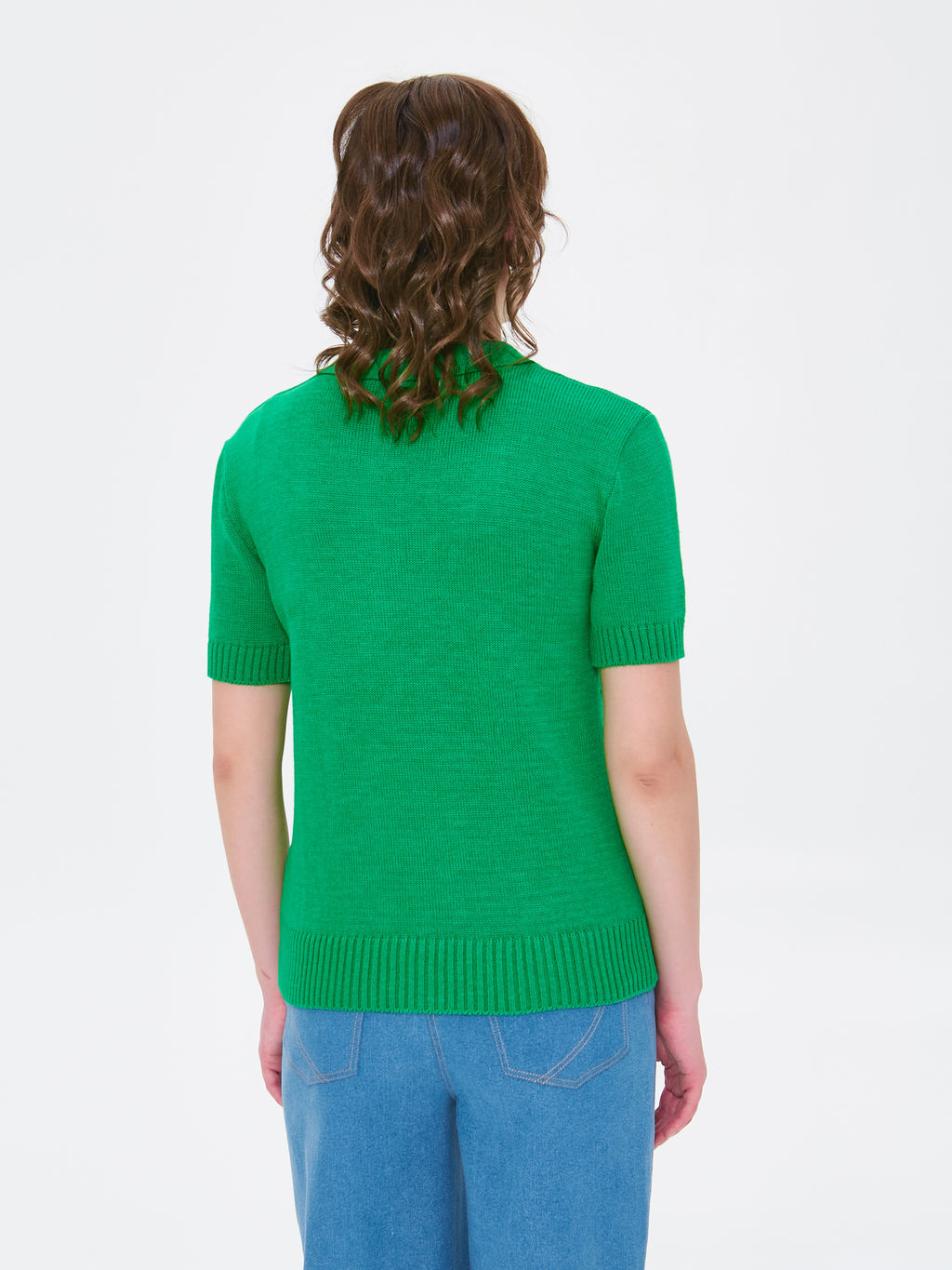 Футболка поло вязаная - Stilla фото 4