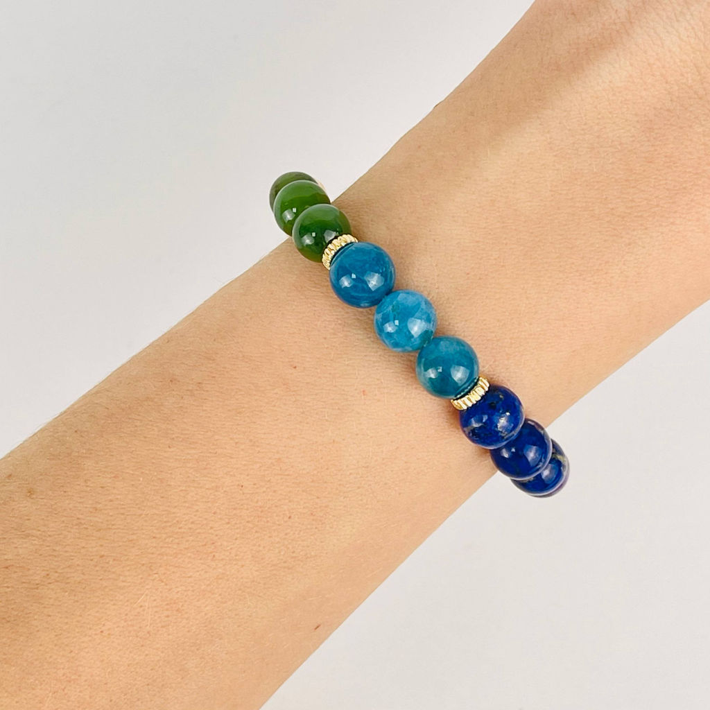 Браслет 7 чакр из Самоцветов 19,5 см