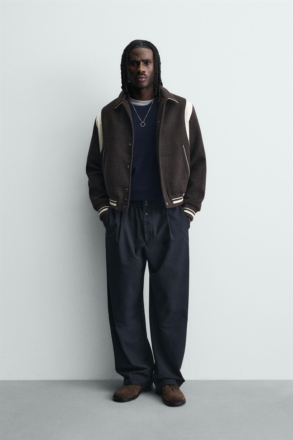 CONTRAST BOMBER JACKET - Zara фото 9