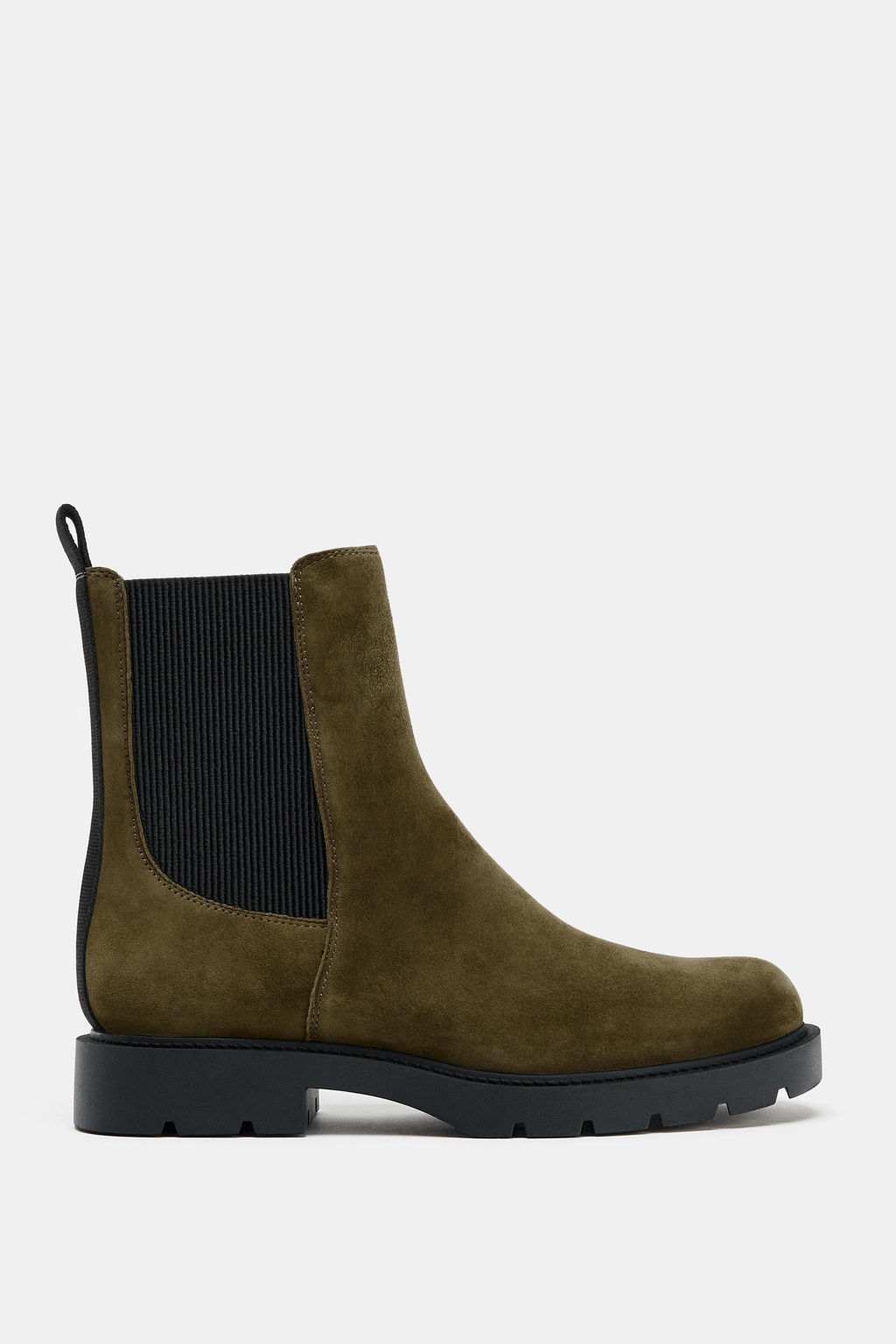 FLAT SUEDE ANKLE BOOTS - Zara фото 3