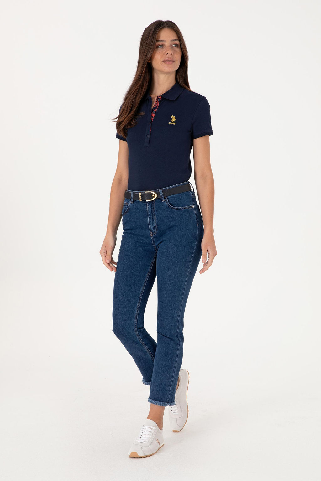 Kad_n Lacivert Basic Ti__rt - U.s. polo assn фото 4