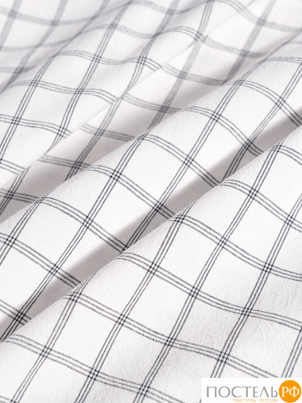 КПБ PRIME PRIVE ВАЛЬБО бел/черн (клетка)  фото 13