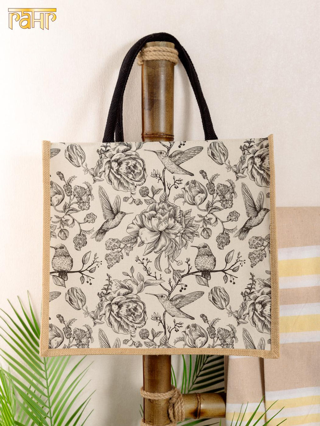 Сумка (хлопок,джут) ламинированная 38х15х35см №3000/7 (Лето 2025)