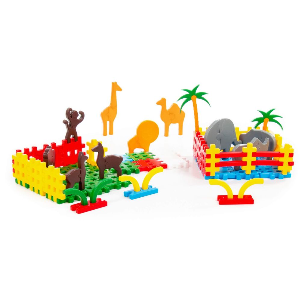 Конструктор Зоопарк (228 элементов) (в коробке) - Полесье фото 7
