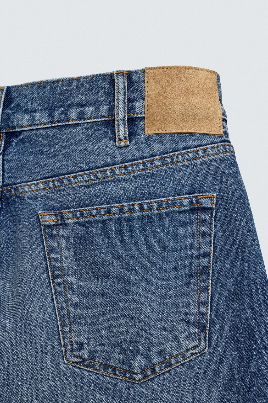 JEANS STRAIGHT FIT BOOTCUT AARON LEVINE X ZARA / Azul medio  фото 10