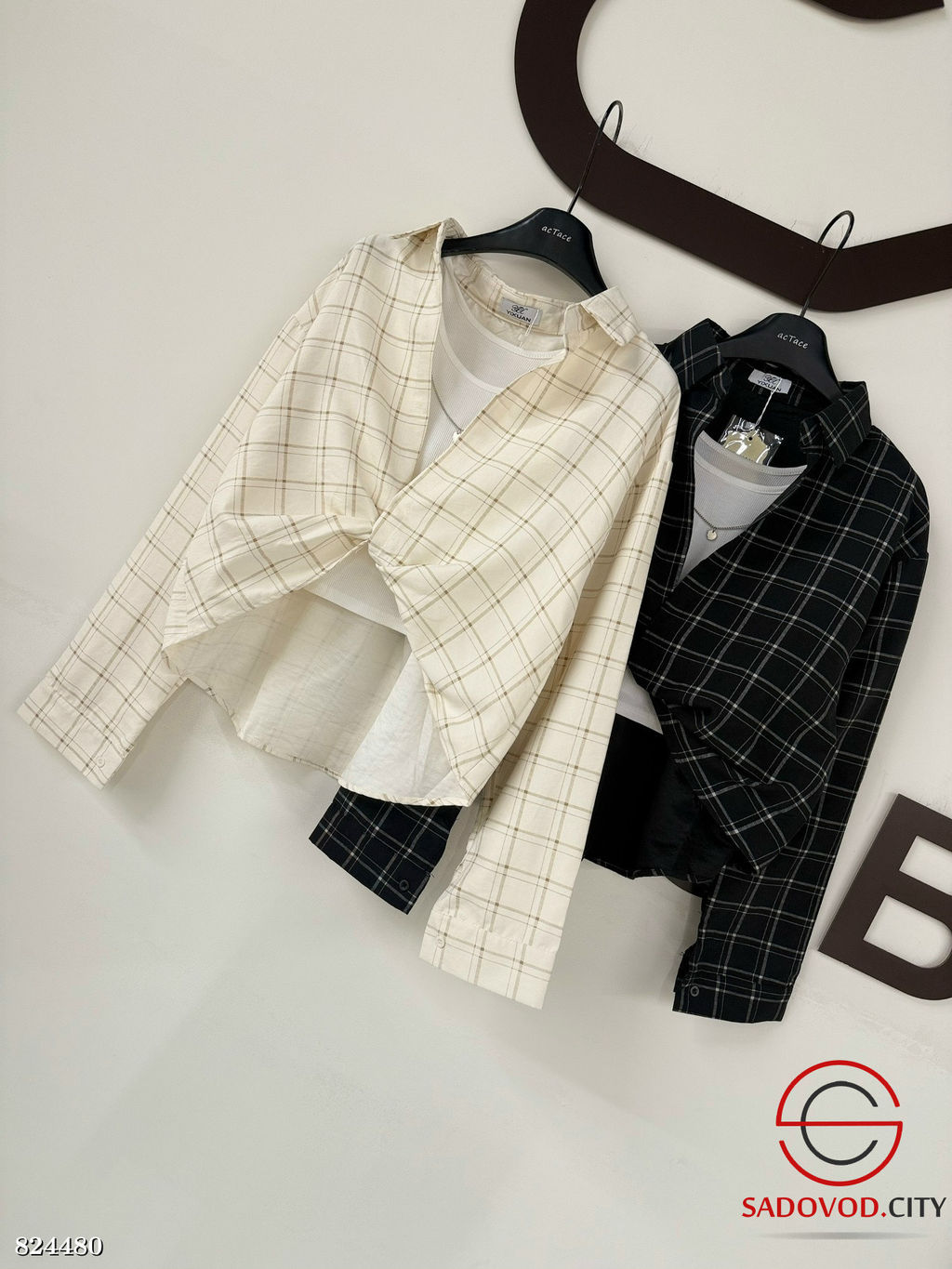 Рубашка женская с топиком