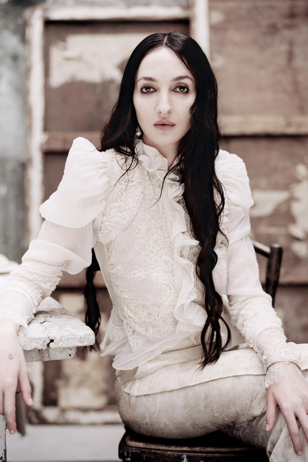 ZW COLLECTION LIMITED EDITION COMBINED RUFFLE SHIRT - Zara фото 2