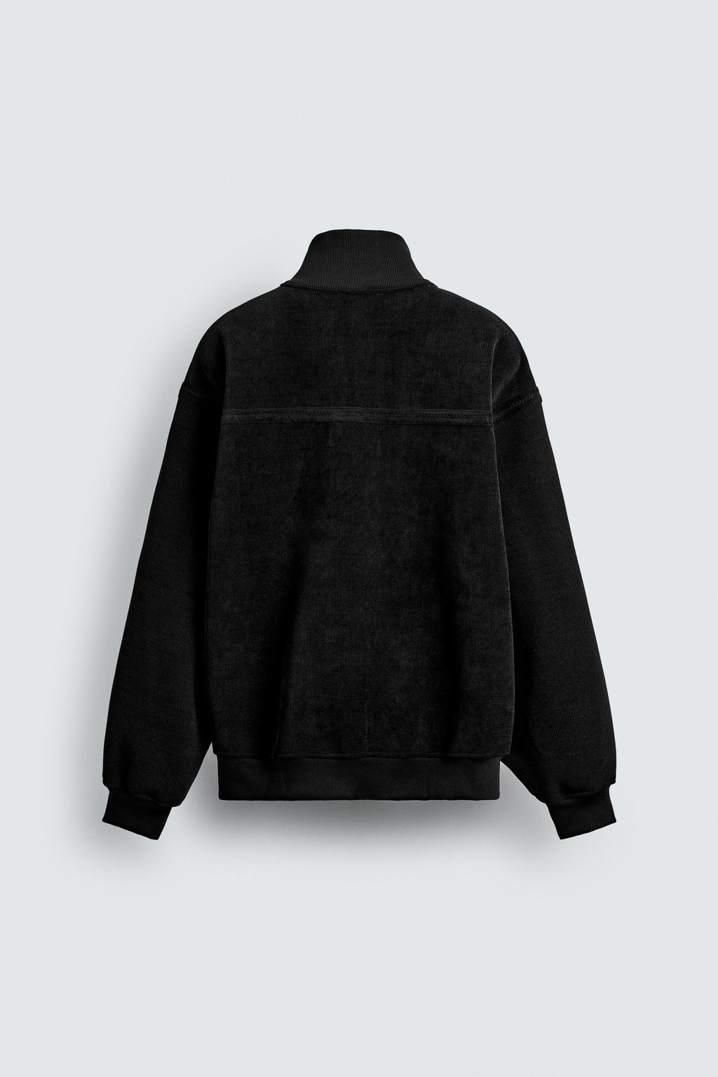 CORDUROY QUARTER-ZIP SWEATSHIRT - Zara фото 8