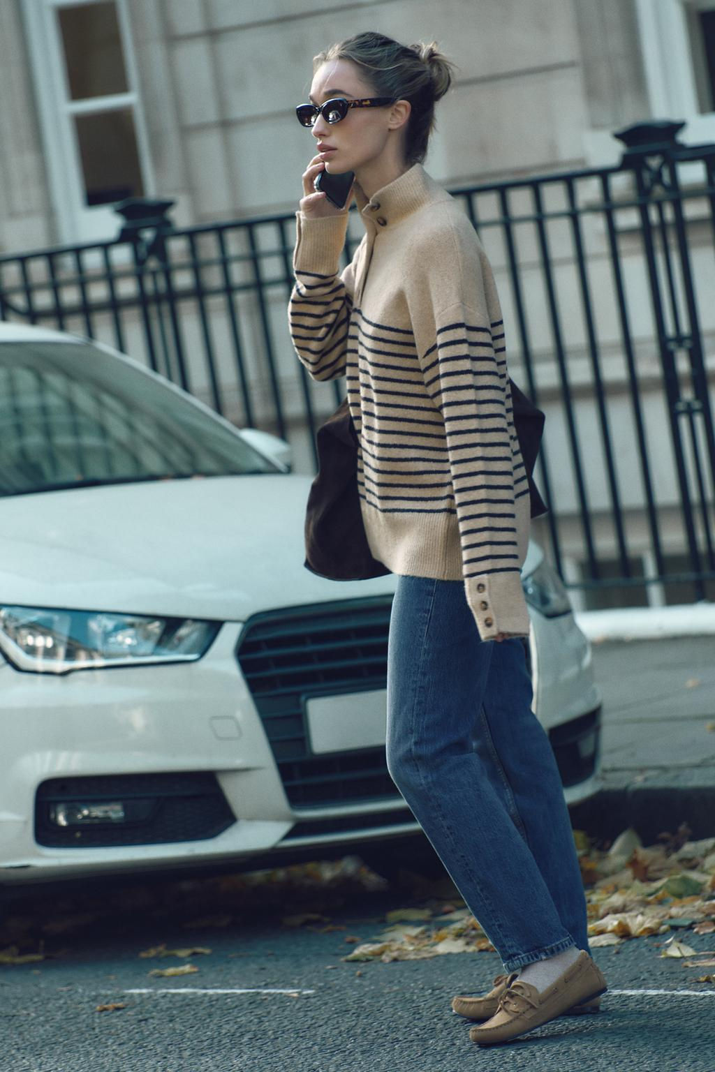 HIGH NECK KNIT SWEATER - Zara фото 2