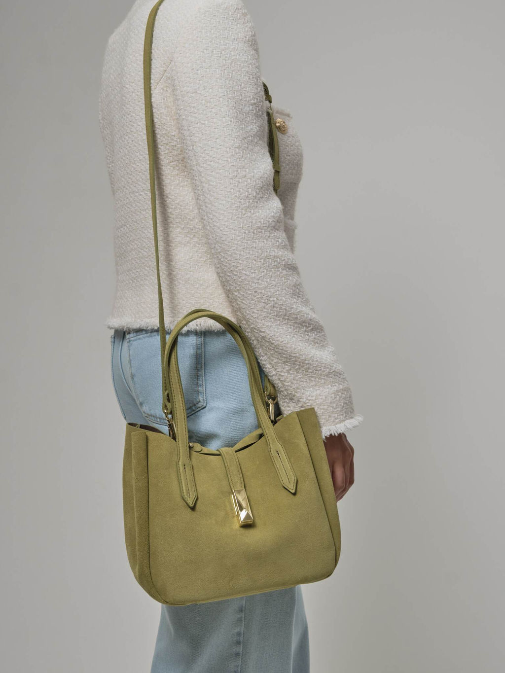 Замшевая сумка Sophie DBR 31059 киви  фото 6
