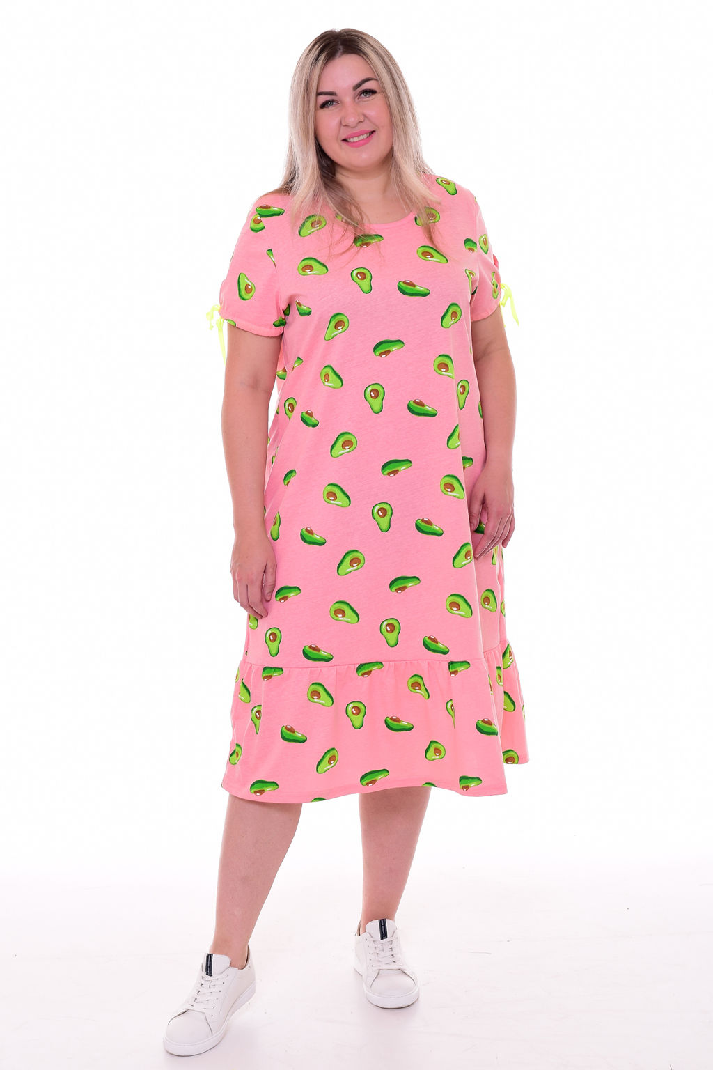 Платье женское 4-093б (коралл)