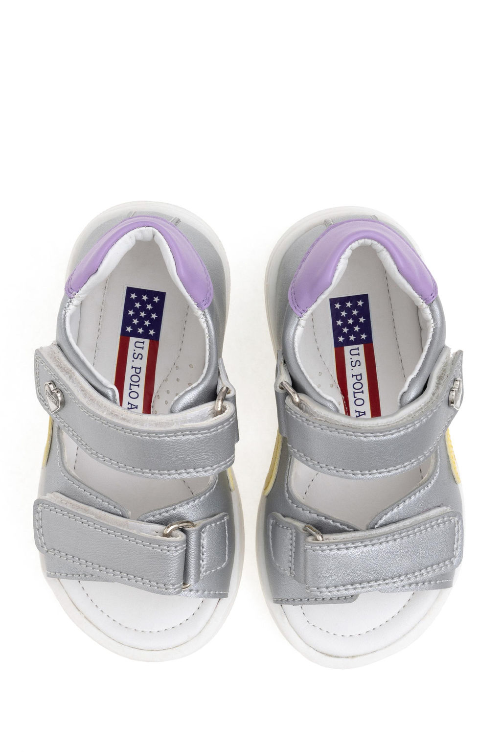 Сандалии для девочки U.S. Polo Assn S084SZ033 серые из полиуретана