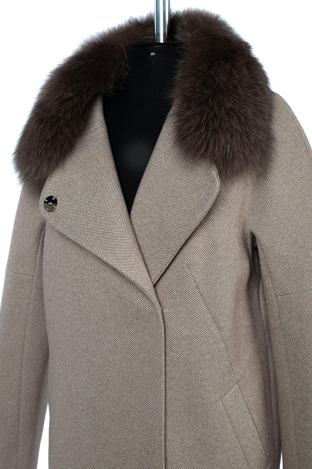 Мех натуральный (песец) Пальто утепленное Термофинн 100 г - El podio фото 10