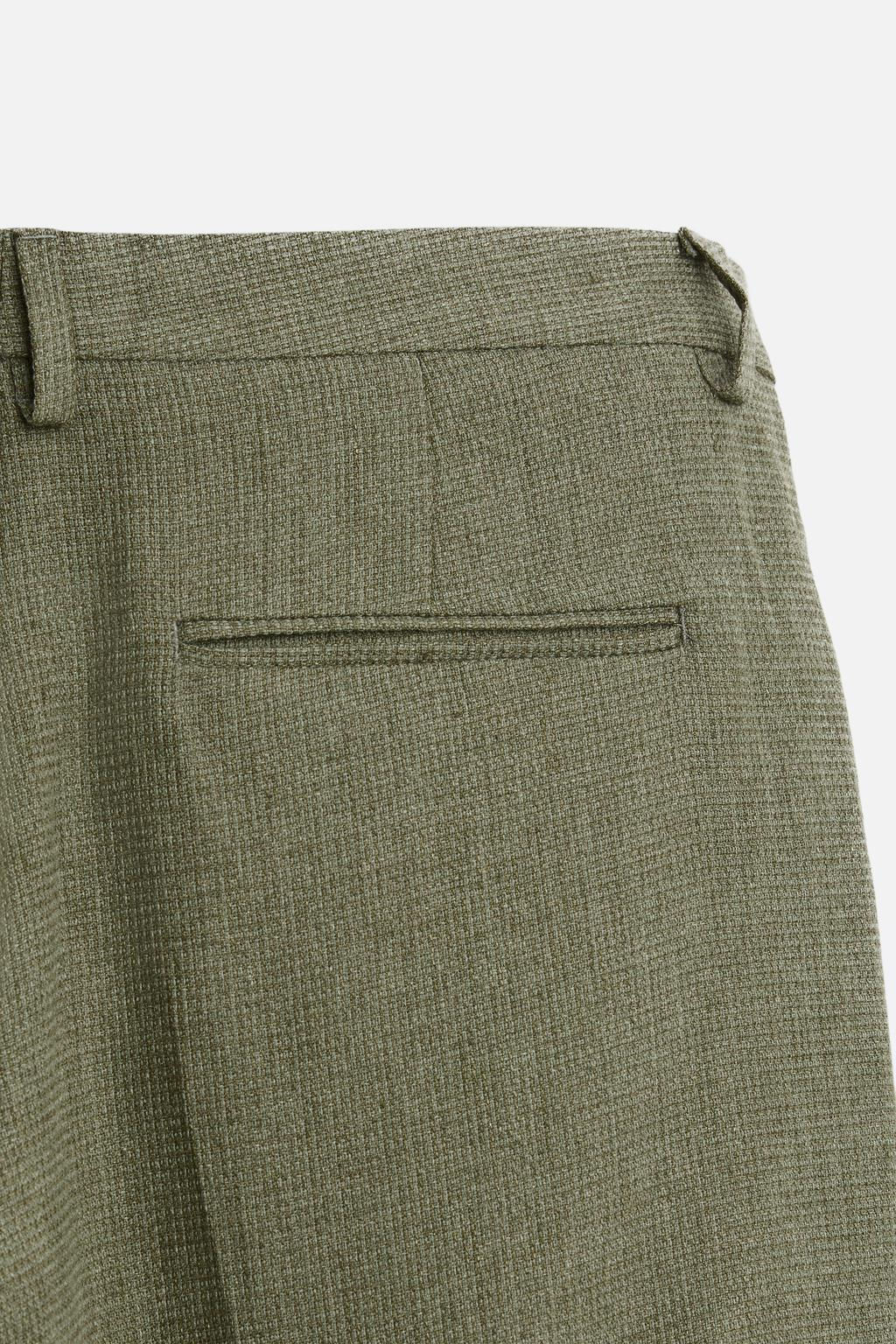 PAMUKLU KETEN KLASIK PANTOLON - Zara фото 8