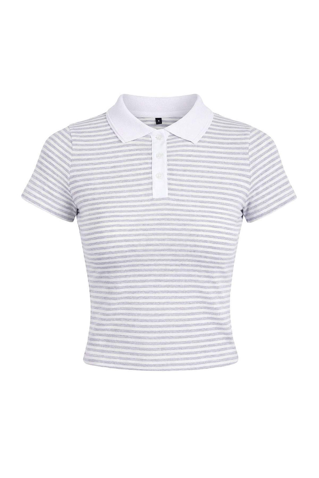 K?rm?z? Cizgili Fitted/Vucuda Oturan Polo Yaka K?sa Kollu %100 Pamuk Orme Bluz TWOSS26BZ00094 - Trendyolmilla фото 11