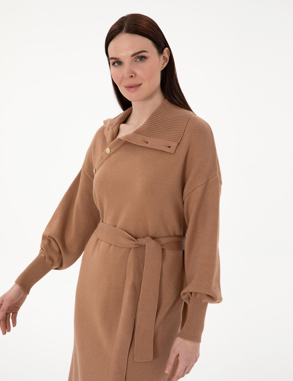 Camel Comfort Fit Triko Elbise - Pierre cardin фото 2