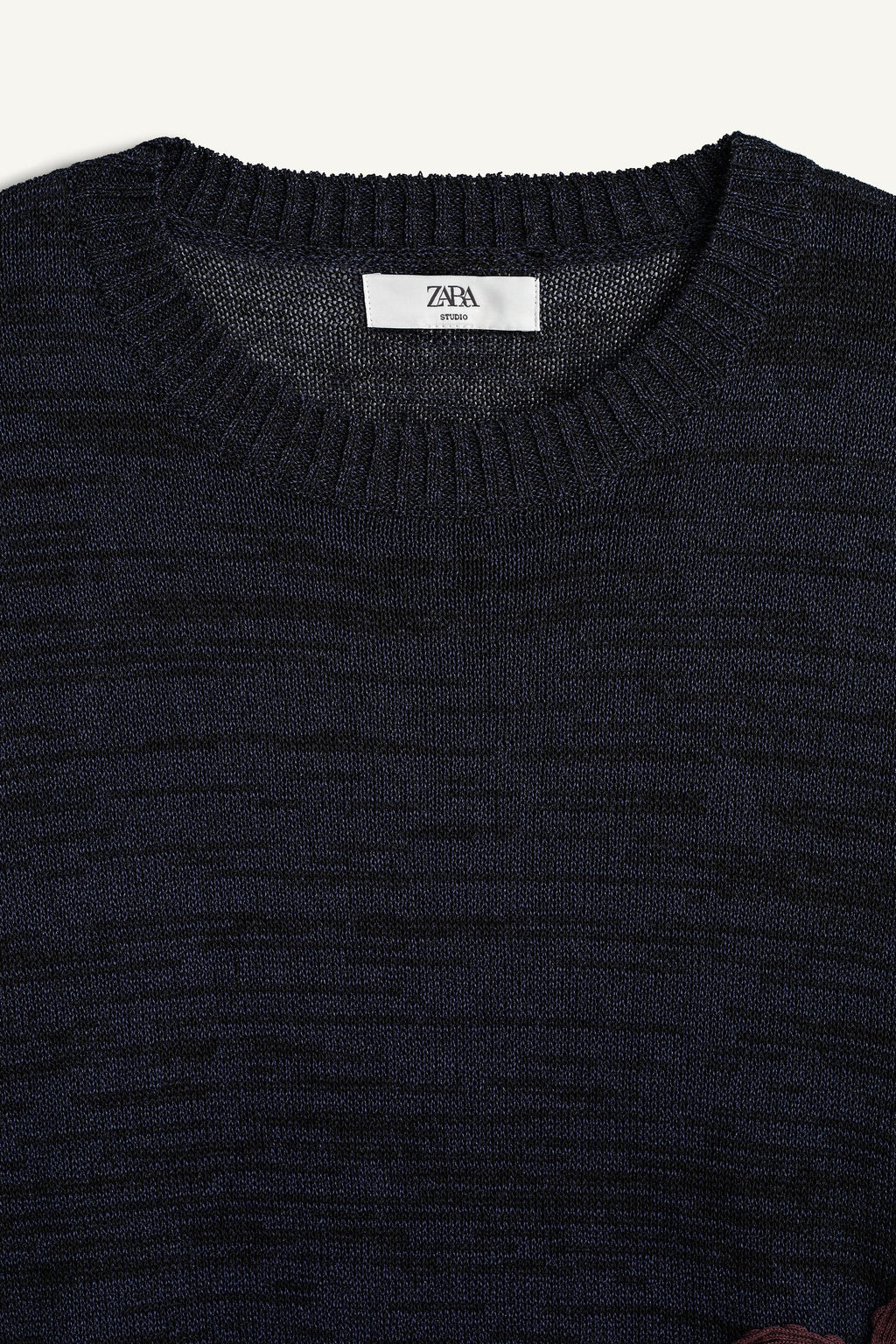 JERSEY RELAXED FIT FLORES / Marino - Zara фото 7