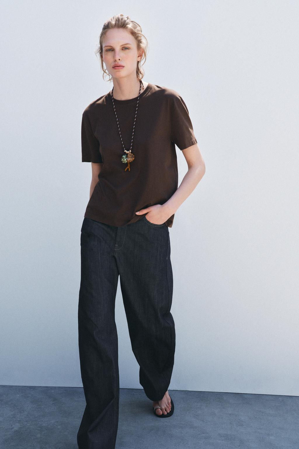 BASIC COTTON T-SHIRT - Zara фото 16