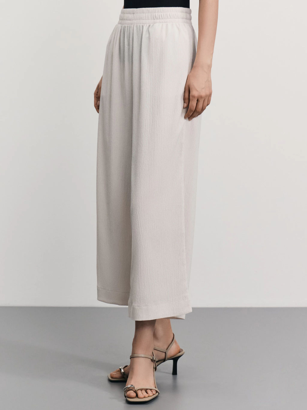 Прямые брюки с эластичным поясом / Zarina  фото 3